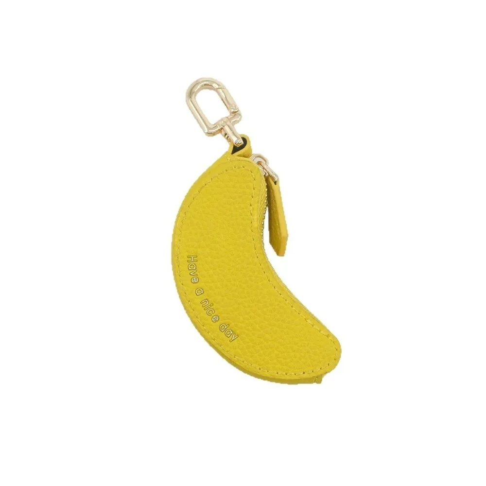 New Fruit Banana Shape Coin Purse Mini Key Bag Wallet Keychain Headphone Bag Multifunctional Bag Pendant Gift