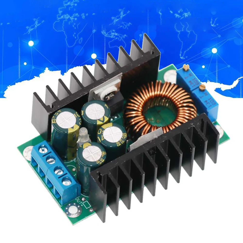 300 W DC-DC Step Down Buck Converter 5–40 V auf 1,2–35 V max. 12 A Step Down Converter Board LED-Treiber Kurzschlussschutz