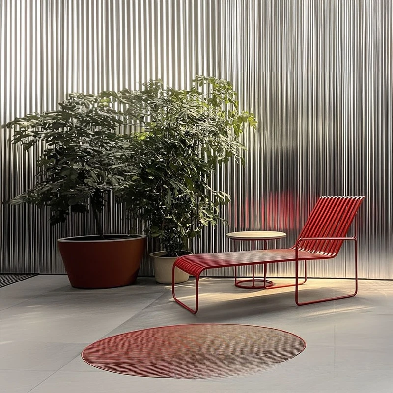 Outdoor tables and chairs, courtyard Internet celebrity balcony open air