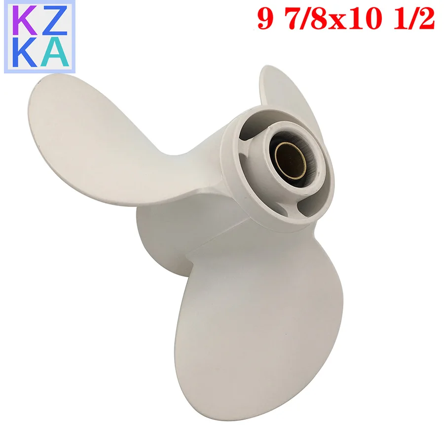 664-45945-00-EL Propeller For Yamaha 20hp 25hp 30hp 9 7/8*10 1/2 Outboard 20HP 25HP 30HP Screw 3 Blade 10 Spline 6