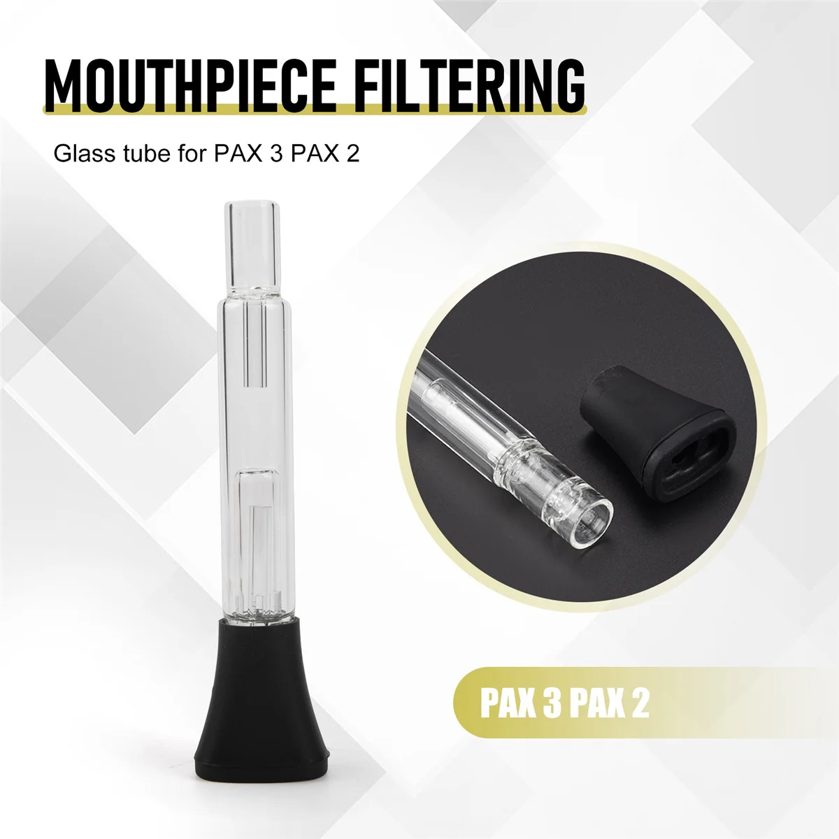 New Glass Water Mouthpiece Filtering Adapter Accessories for Pax 2 Pax 3 Accessories