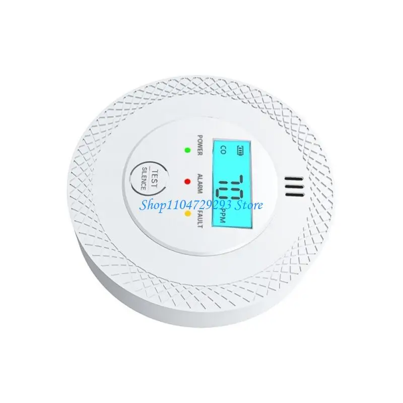 Moniteur CO portable Y2GD avec batterie remplaçable Alarme monoxyde carbone pour maison