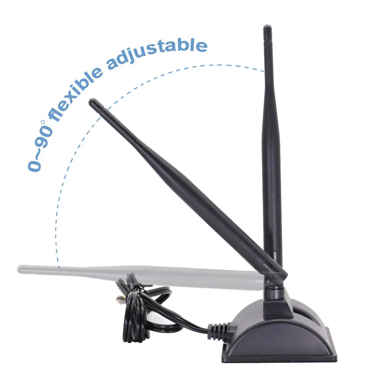 Indoor Router Antenna with TS9 RPSMA Male Connector, Dual Band, Omni Aerial, High Gain, 2.4G, 5.8G, WiFi,