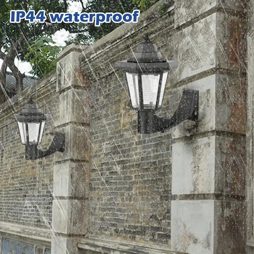 Garden Wall Light 1.5M Solar Courtyard Light Retro Streetlight Outdoor Lawn Path Courtyard Floor Lamp