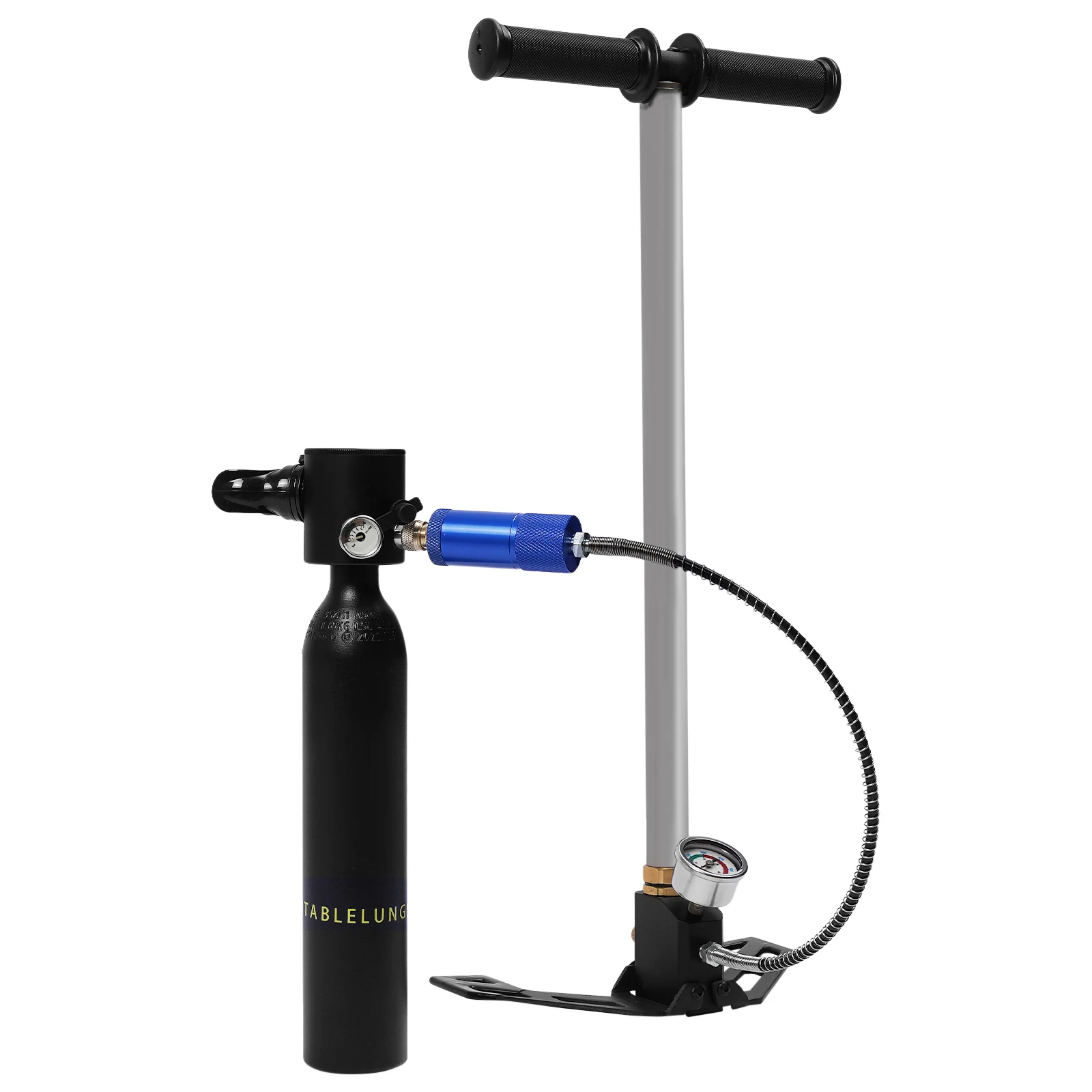 

Кислородный баллон 0,5 л с насосом 4500psi для мини-подводного плавания, НОВИНКА