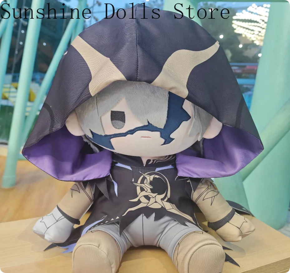 Pie-non Honkai：Star Rail Khaslana Cartoon Sitting Doll Cosplay Dress Up 40cm Anime Cotton Figure Model Hug Pillow Birthday Gift