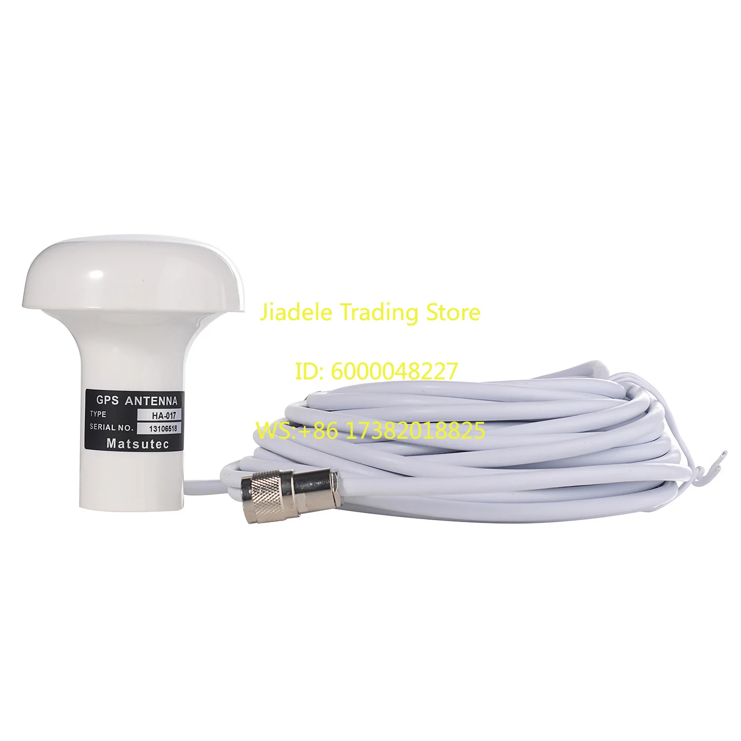 Antena GPS marina HA-017, incluye tres interfaces con cable de 10 metros TNC o BNC