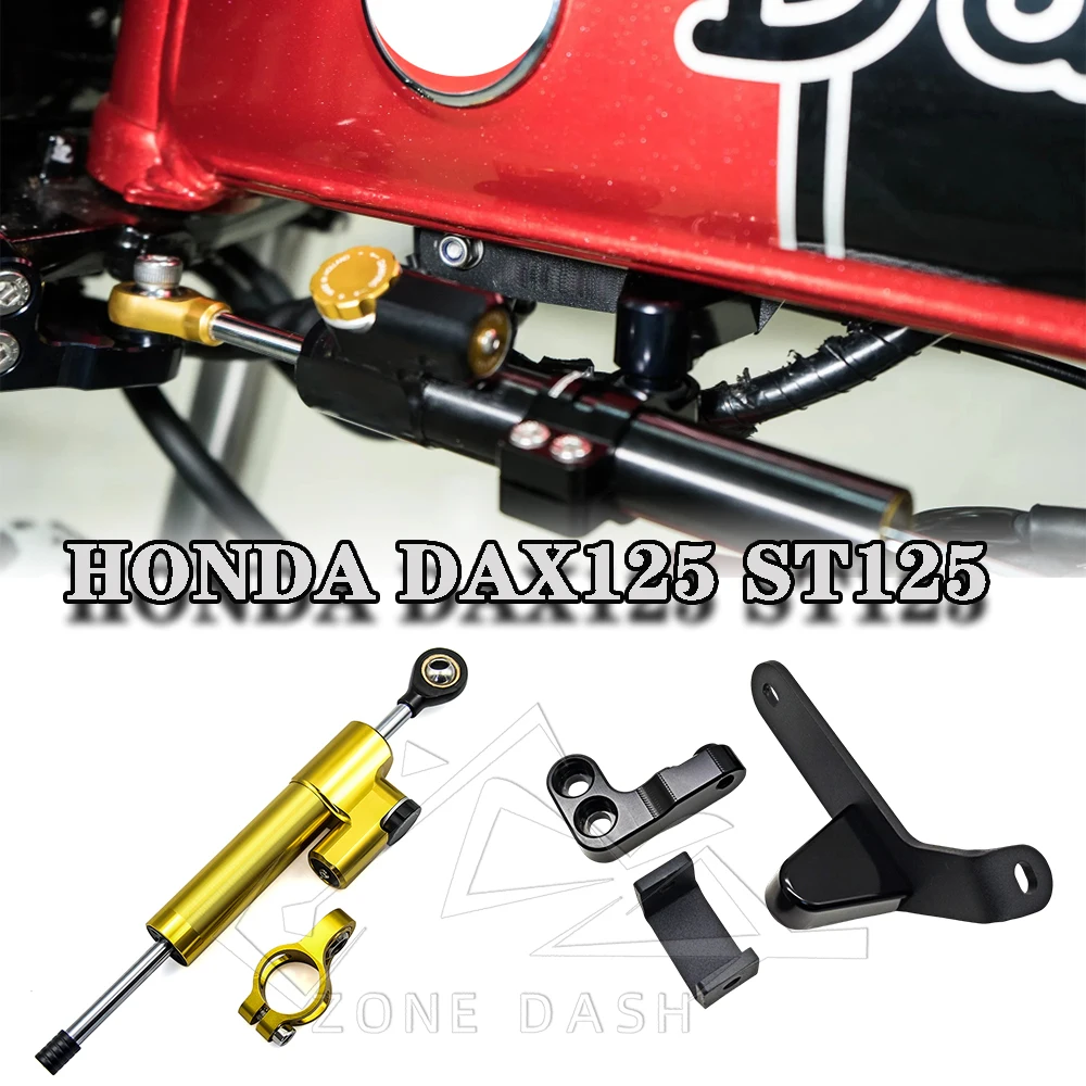 Motorcycle Stabilizer Accessories st 125 dax 125 Steering Damper Mounting Bracket CNC Support Kit for ST125 DAX125 HONDA