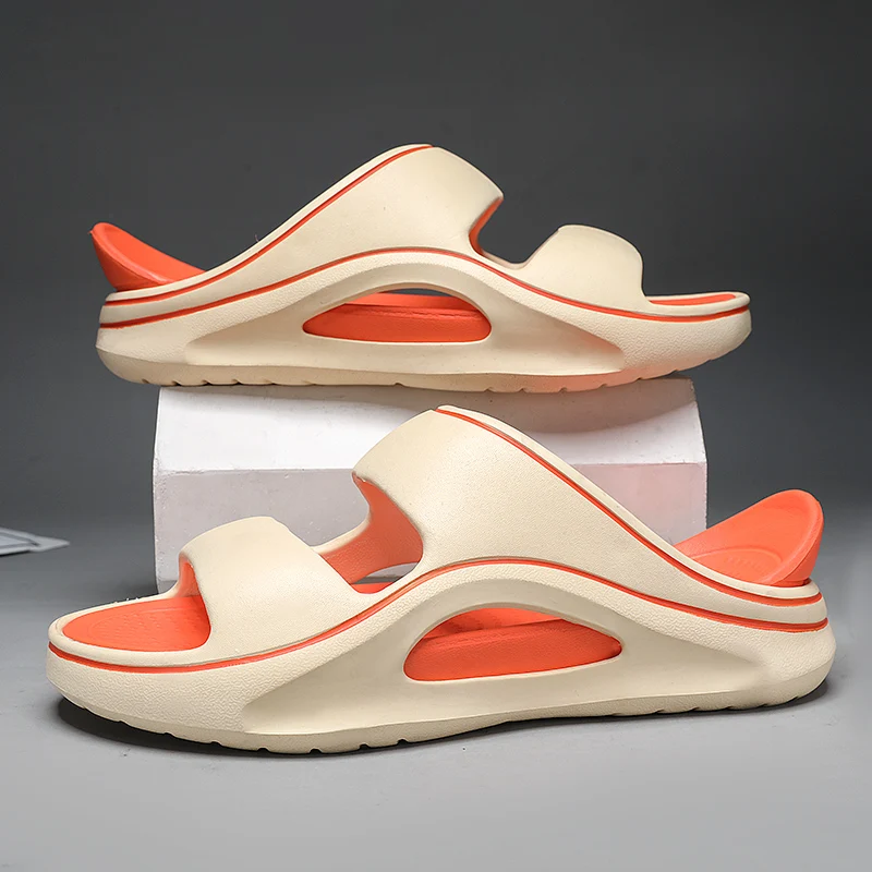 Men Slippers 2024 New Summer EVA Soft-soled Platform Slides Sandals Indoor Outdoor Walking Beach Shoes Flip Flops Mens Shoes