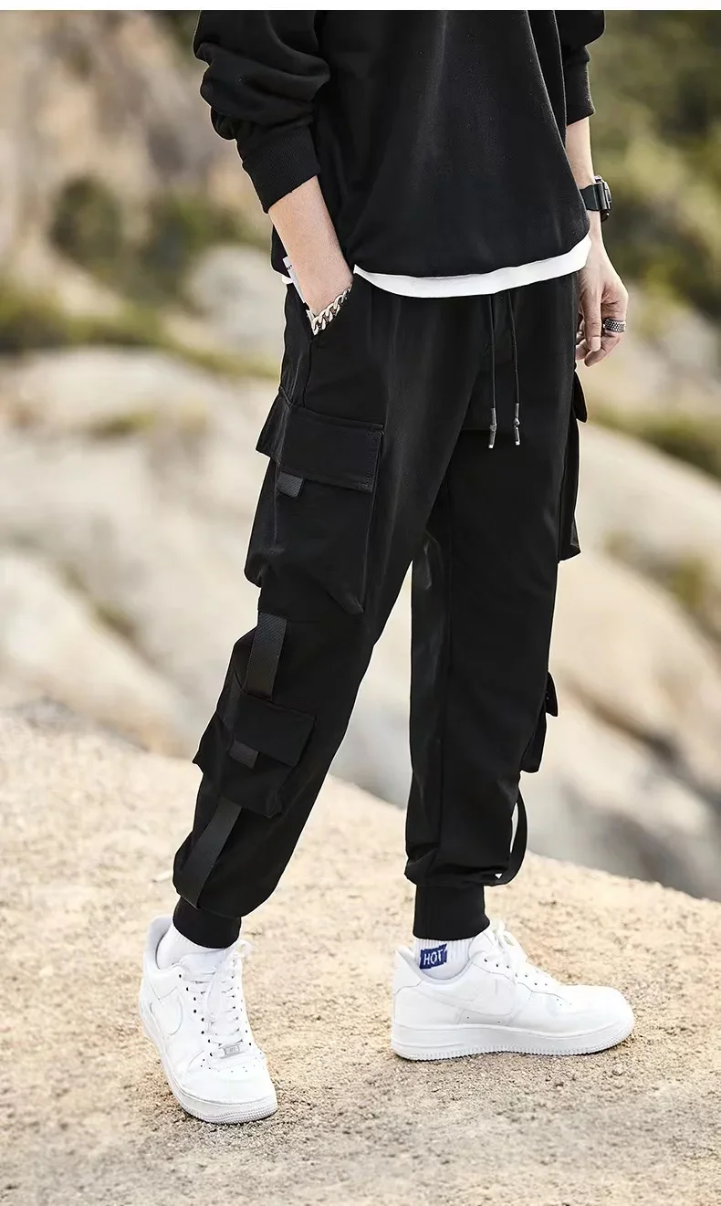 

Spring and summer thin work pants, trendy brand loose leg work pants, Korean version summer versatile trendy casual pants