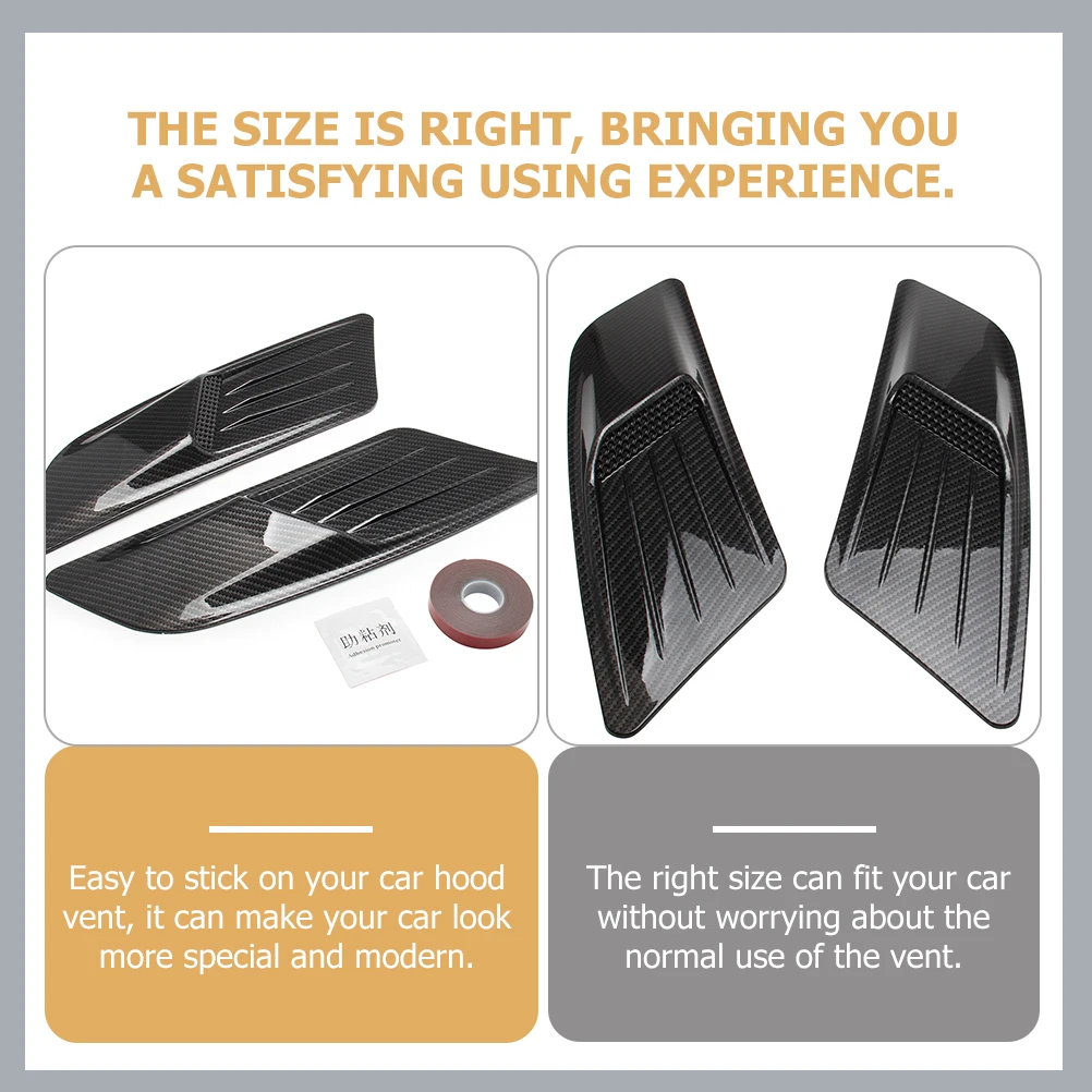 

Имитация вентиляционного отверстия, наклейка для автомобиля, ABS, легкий автоматический боковой совок, крышка капота двигателя, автомобильные аксессуары для воздушного потока