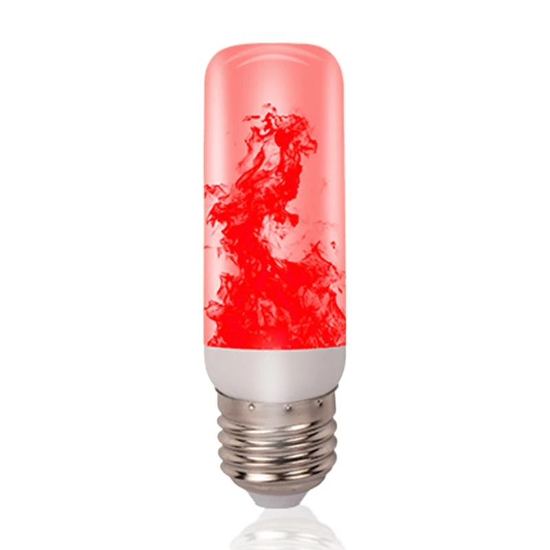 LED Flicker Flame Light Bulb Simulated Burning Fire Effect E27 Lamp Xmas Party Decorations Drop Ship