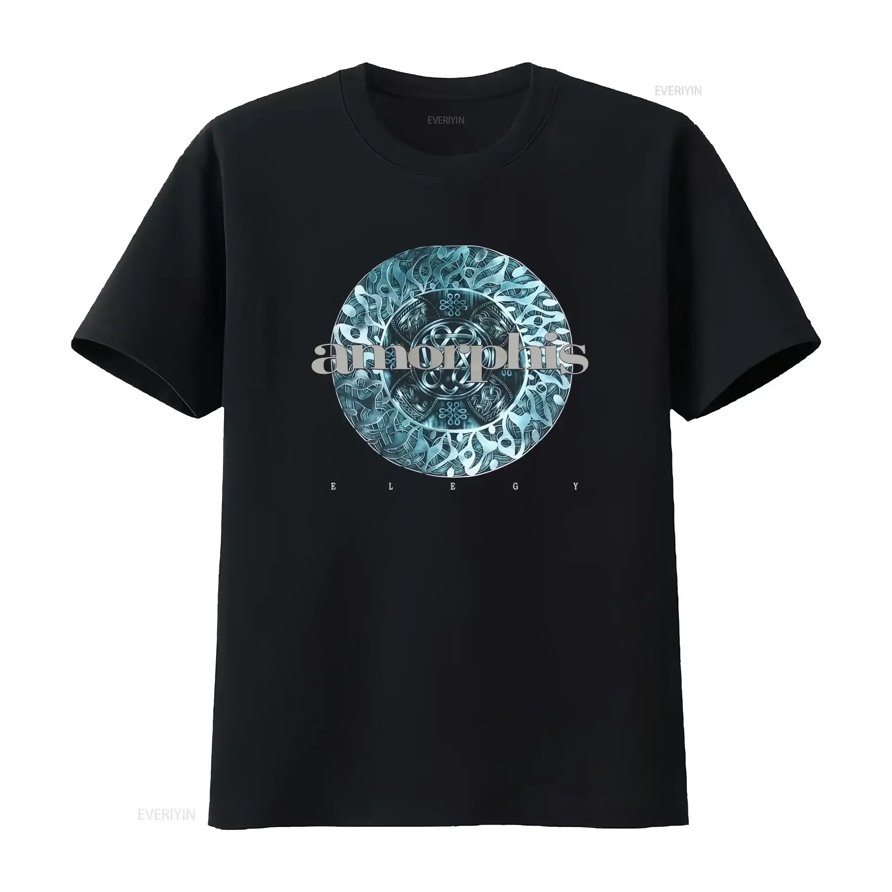 Camiseta de diseño Amorphis Elegy 1996, algodón negro, tallas para hombre S-5XL, merchandising de la banda, vintage, lavada, ligeramente elástica, versátil