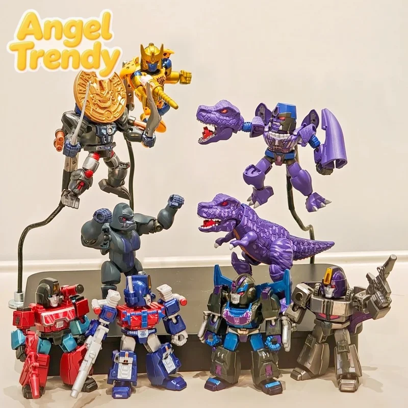 Blokees Transformers Blind Box Defender Version 6 War Giant Mecha Assembled Building Head Block Action Figure Collectible Toy