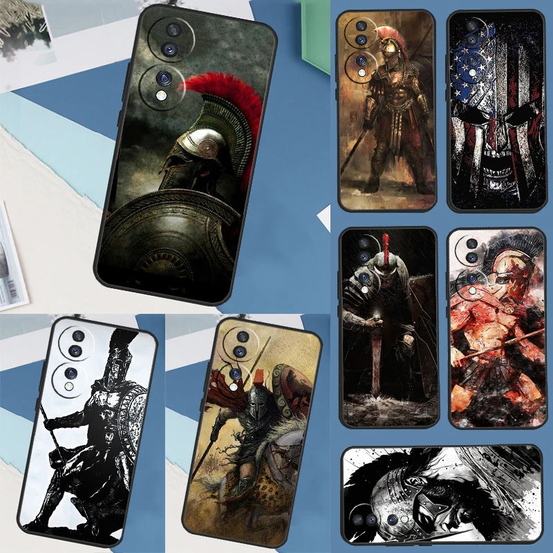 Spartan Warrior Soldier Case For Huawei Honor Magic 5 Pro X8 X9a 50 70 P Smart 2019 Nova 9 P20 P30 P40 Lite Cover