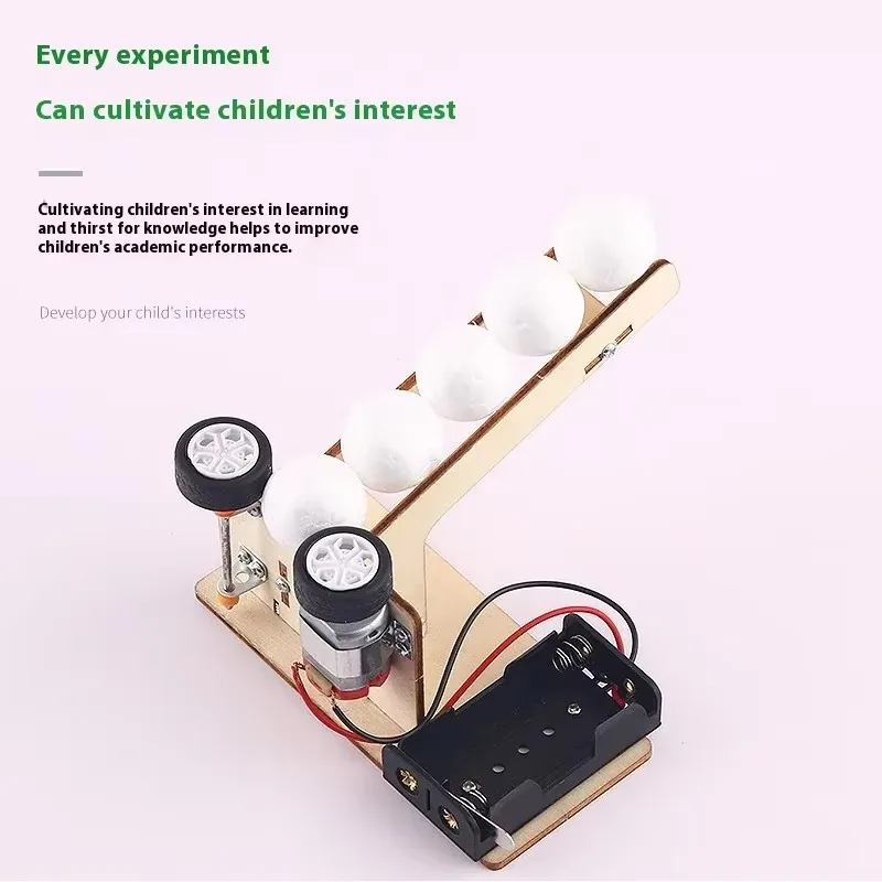 DIY Automatic Serve Machine  Kinetic Energy Transmission Experiment STEAM Education Props Scientific Educational Puzzle Toys