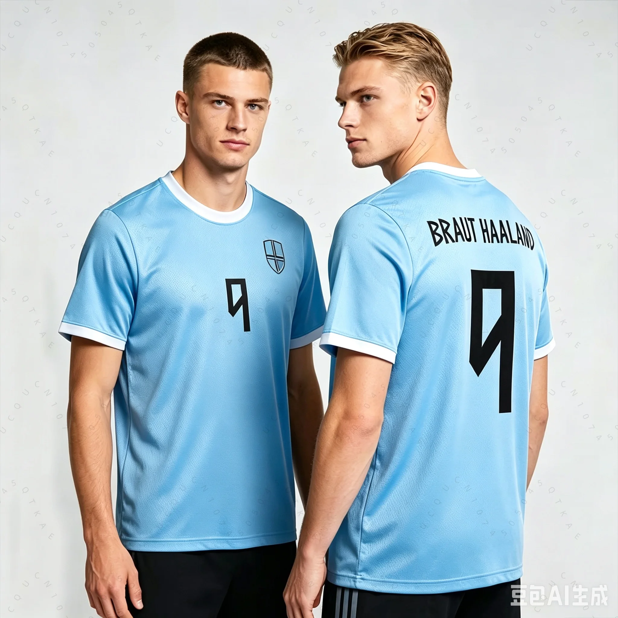 2026 Haaland Norway Name & Number 9 T Shirt Breathable Quick Dry Flag Jersey Round Neck Casual Short Sleeve Parent-Child T-Shirt
