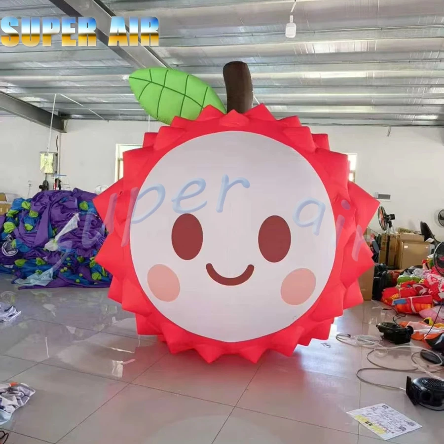 نموذج فواكه صناعي قابل للنفخ بتصميم جميل مع وجه مبتسم لتزيين المباني #1