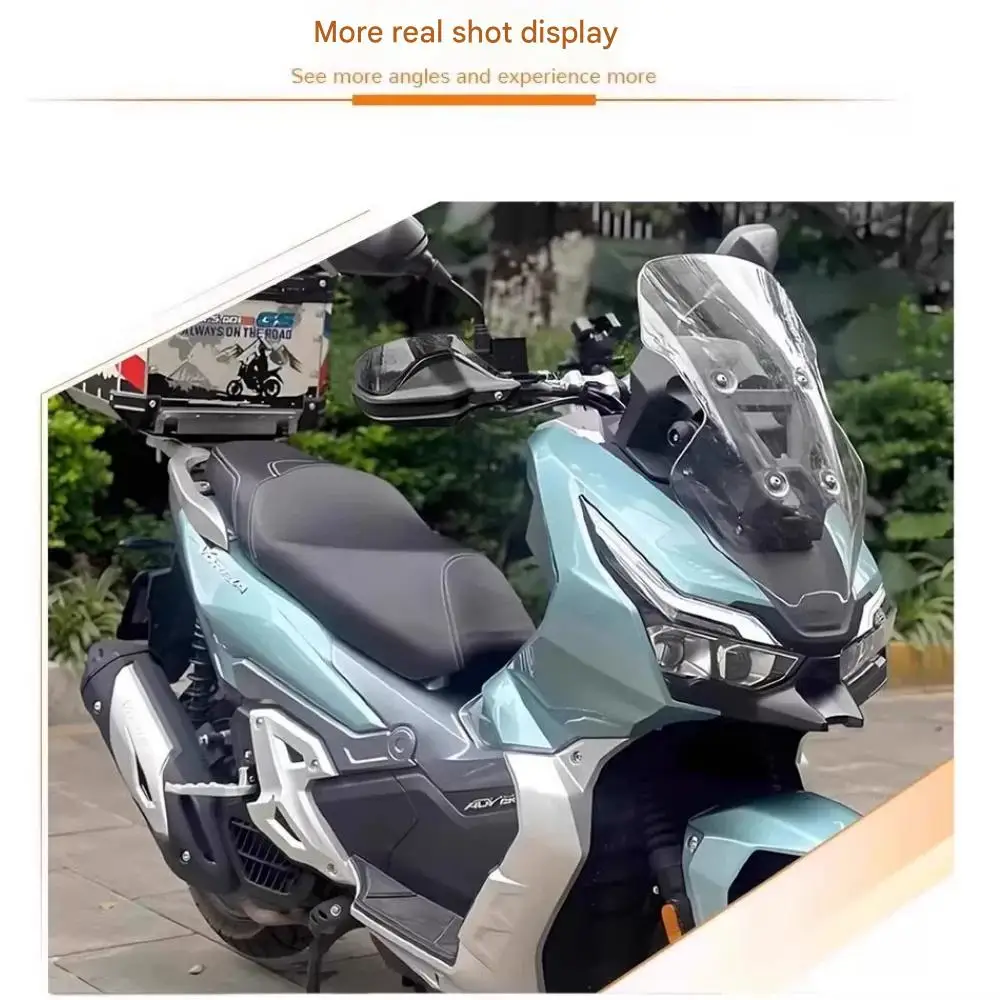 Motorcycle Handlebar Wind/Hand Guards (Extended/Heightened Version) – Compatible with ZONTES 125V & 150V