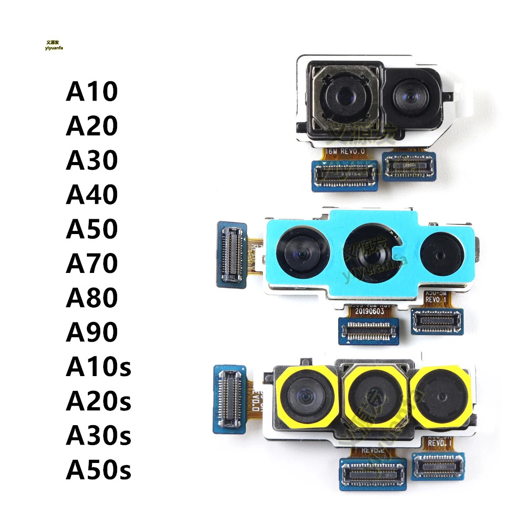 Rear Back Camera For Samsung Galaxy A10 A20 A30 A40 A50 A70 A80 A90 A10s A20S A30s A50s Main Camera Module Flex Replacement