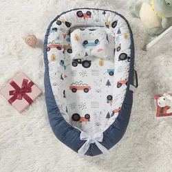 Baby Bed Baby Lounger Bed With Pillow Folding Nest Cotton Soft Breathable Washable Portable Infant Sleeping Nest