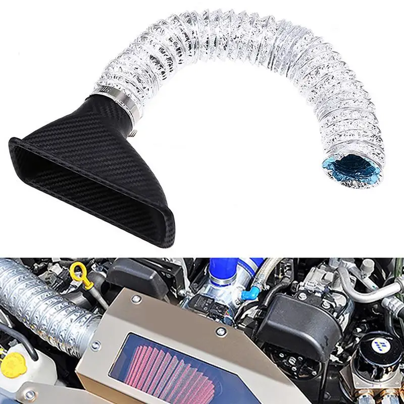 Car Turbine Fan Naturally Aspirated Auto Fan Turbine High-Performance Efficient Cold Air Intake Hose Fan For Most Vehicles Uses