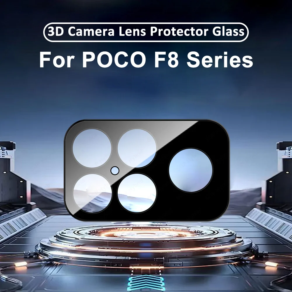For POCO F8 Ultra 5G Camera Protector Cover Lens Tempered Glass Xiaomi POCOF8 Pro F8Ultra F8Pro 3D HD Back Lens Film Case Bumper
