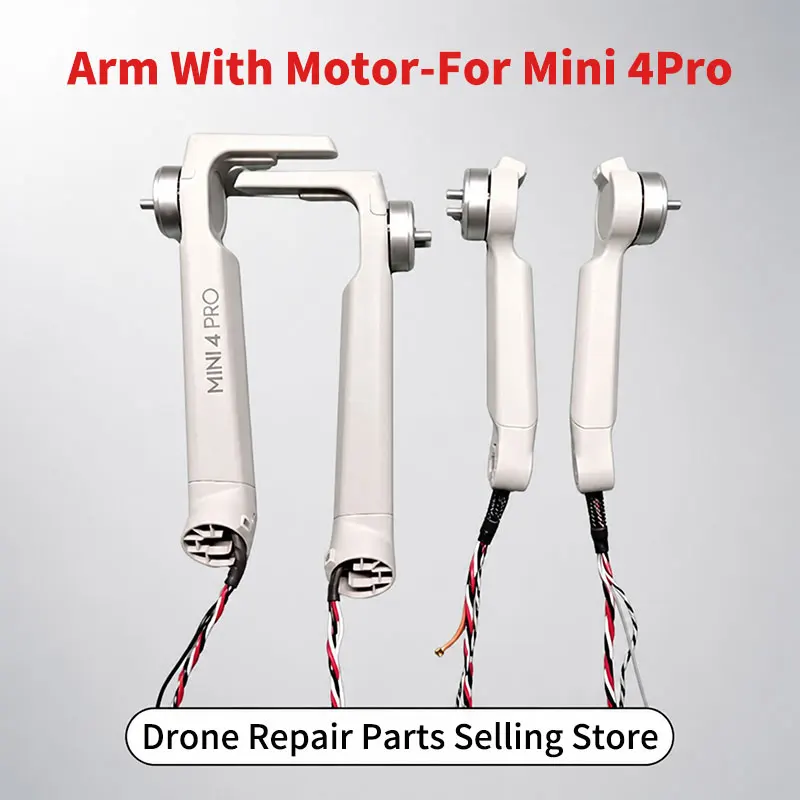 SNQP Full Arm Assembly With Built-in Power Motor For DJI Mini 4 Pro Front Rear Left Right Motor Arm Replacement Spare Repair