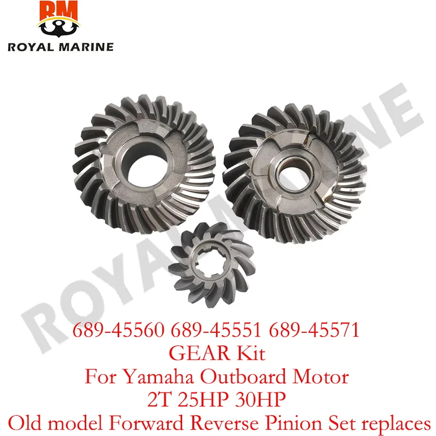 689-45560 689-45551 689-45571 GEAR Kit 6L2-45551 6L2-45560 6L2-45571 For Yamaha Outboard 2T/4T 20-30HP Forward Reverse Pinion