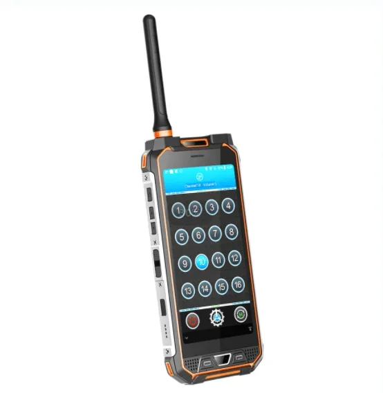 High Quality Products AORO M5 Portable 6GB+128GB Android Radio Waterproof POC DMR UHF Walkie Talkie Mobile Rugged Phone