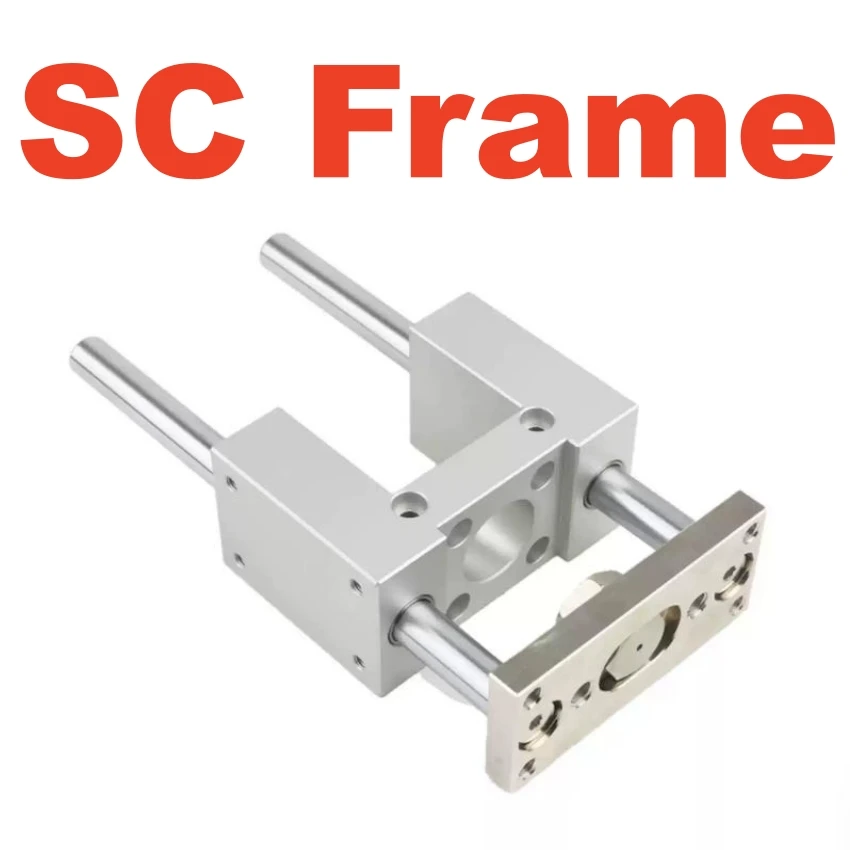 SC Guide Bracket Frame SC32 Standard Cylinder Three Axis Pneumatic Post Stroke 50 75 100 125 150 175 200 250 300