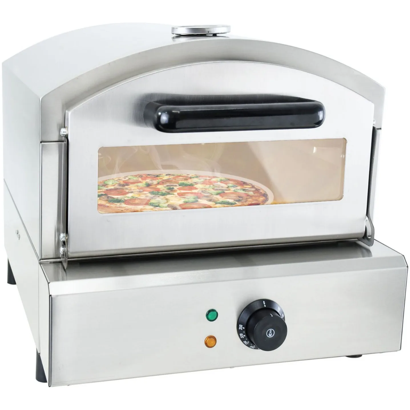 Pizza oven electric oven stainless steel home use with slate for portable courtyard home use