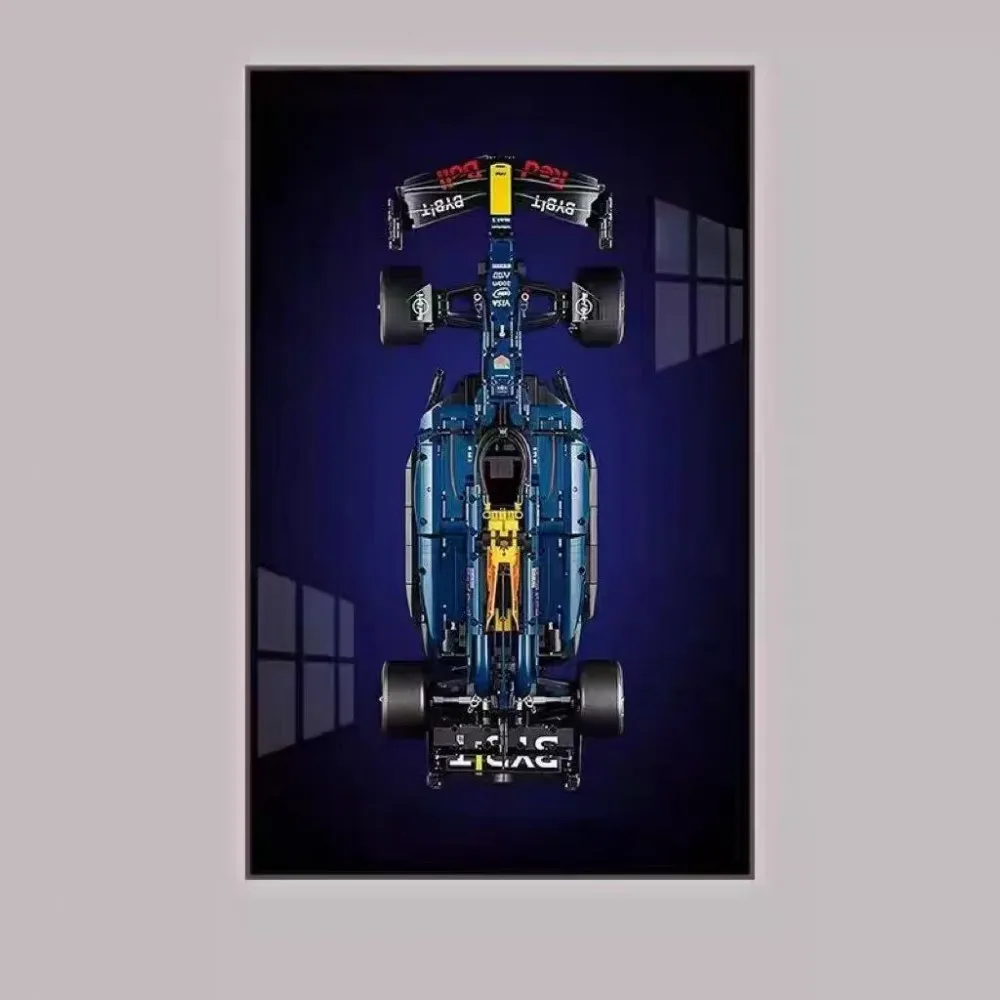 NEW Display Wallboard Suitable for LEGO 42206 RB 20 - F1 building block car model Wall Mount Display box Photo Frame