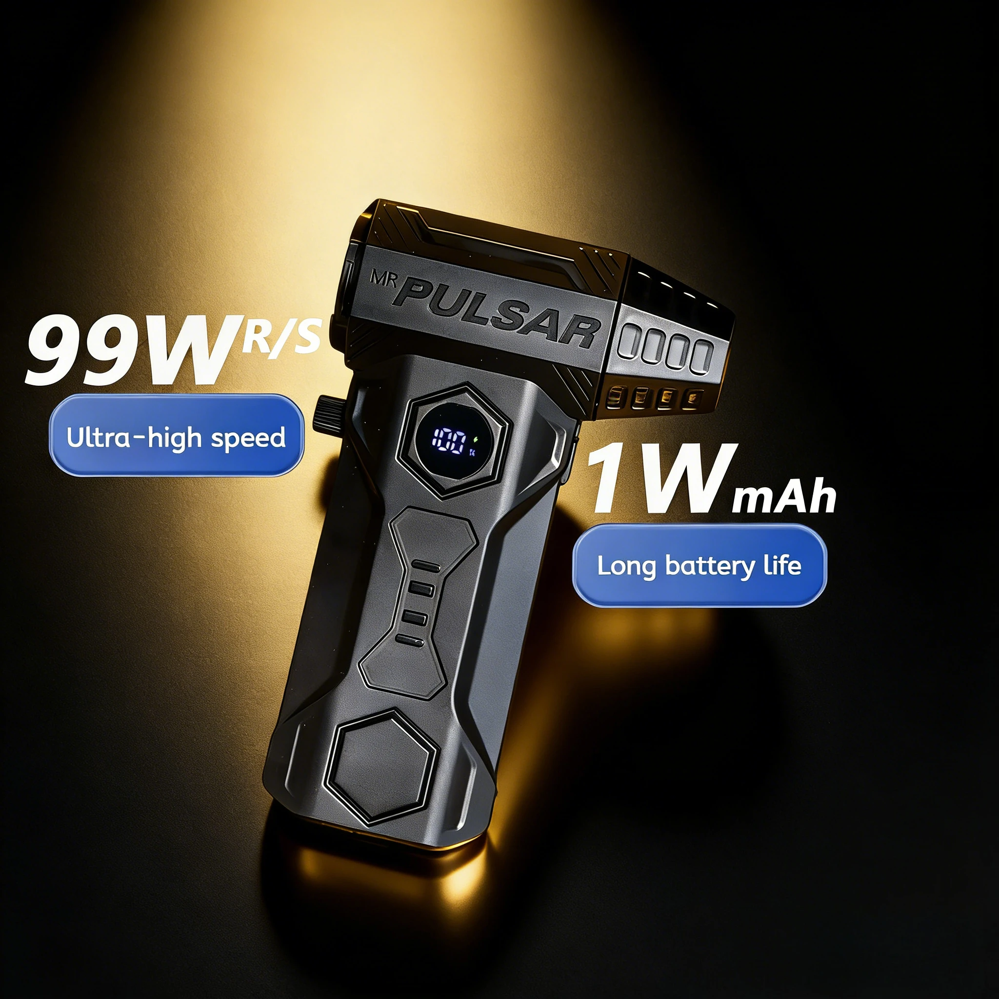 

Многофункциональный бесщеточный турбовентилятор X11Pro с частотой вращения 550000 об/мин, скоростью 75 м/с и вакуумным комплектом на 10000 мАч для уборки автомобиля и дома