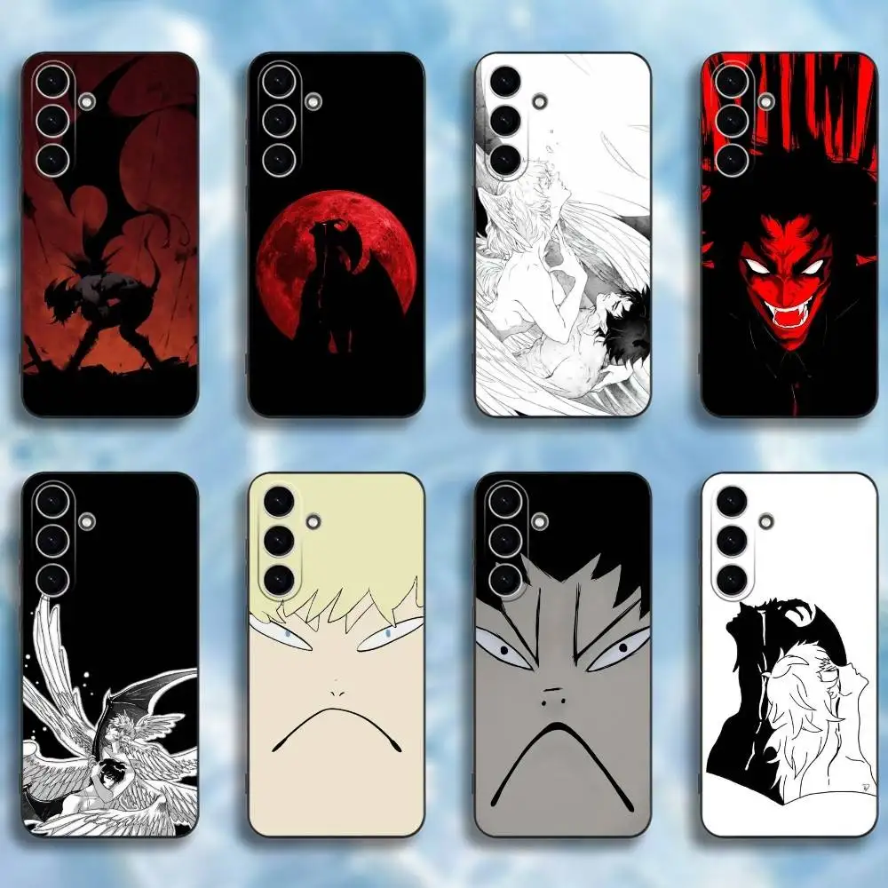 Funda de teléfono Devilman Crybaby para Samsung Galaxy A73,A72,A71,A70,A53,A52,A51, carcasa negra suave