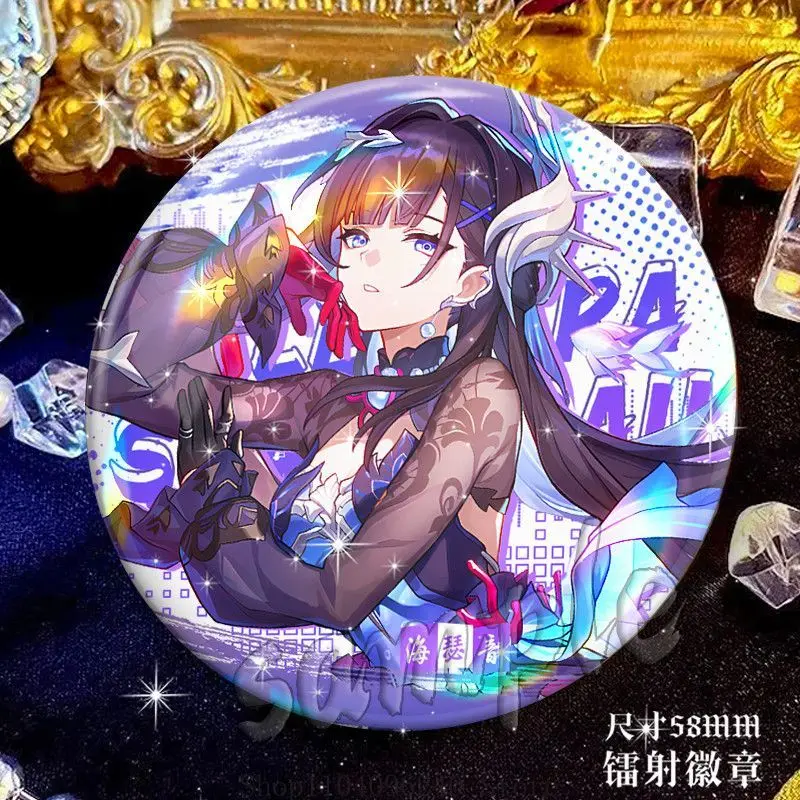 Honkai:Star Rail Cerydra Helektra เกมอะนิเมะคอสเพลย์ปุ่ม Pin น่ารักอะนิเมะ Tinplate เข็มกลัด Badge สําหรับกระเป๋าเป้สะพายหลังอุปกรณ์เสริม