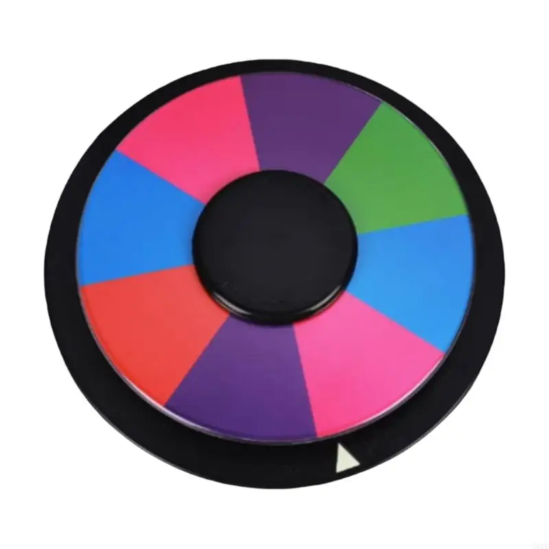 G6DE Round Writable Fortune Wheel Double Sided Color Tabletop Roulette Wheel