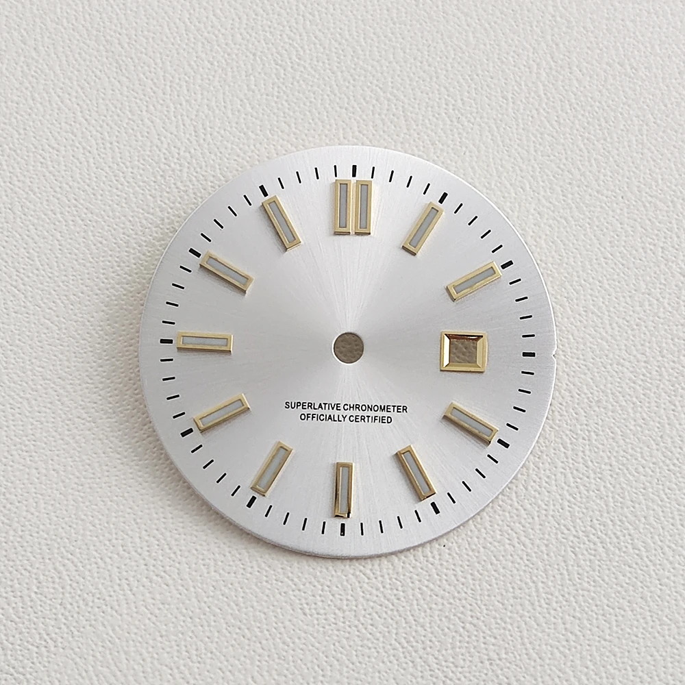 NH05 Dial 24.5mm Green Luminous Customized Logo Suitable for NH05 Automatic Movement Watch Accessories