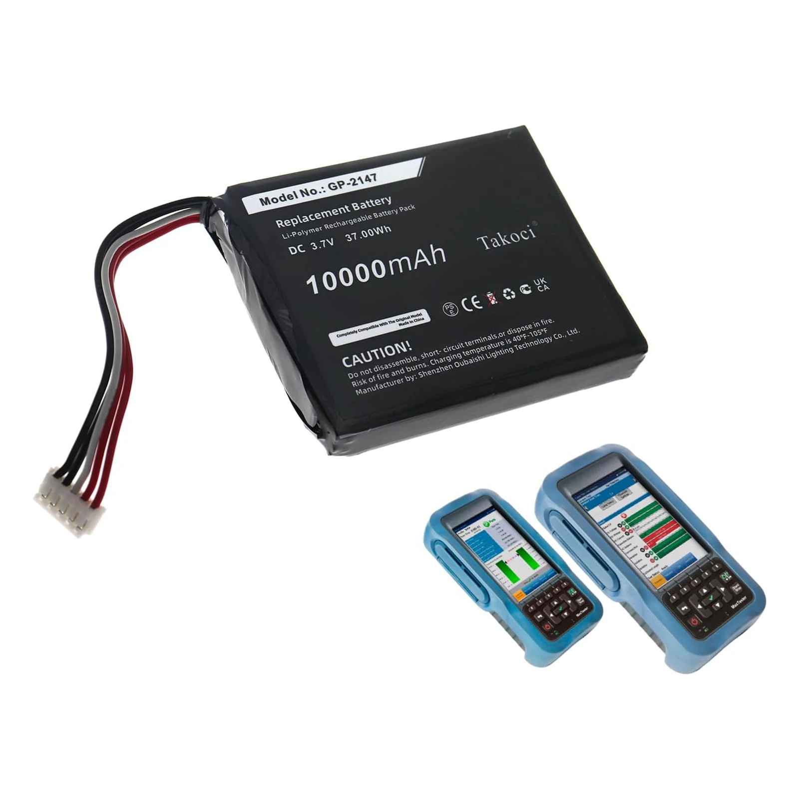 

Replacement Battery 10000mAh for EXFO MAX-600, MAX-605, MAX-610, MAX-625, MAX-630G, MAX-635G, MAX-630 GP-2147, 01WQ0037-03