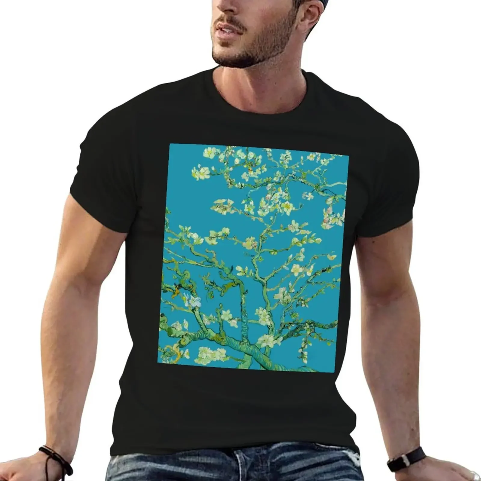 Almond Blossoms T-Shirt Aesthetic clothing rapper graphic tees quick-drying clothes for men