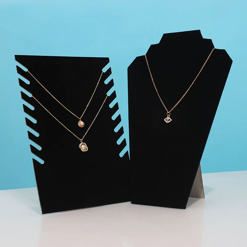 Flannel Necklace Rack, Humanoid Model, Three-dimensional Display Chain, Bracelet, Earrings, Storage and Finishing Shelf,