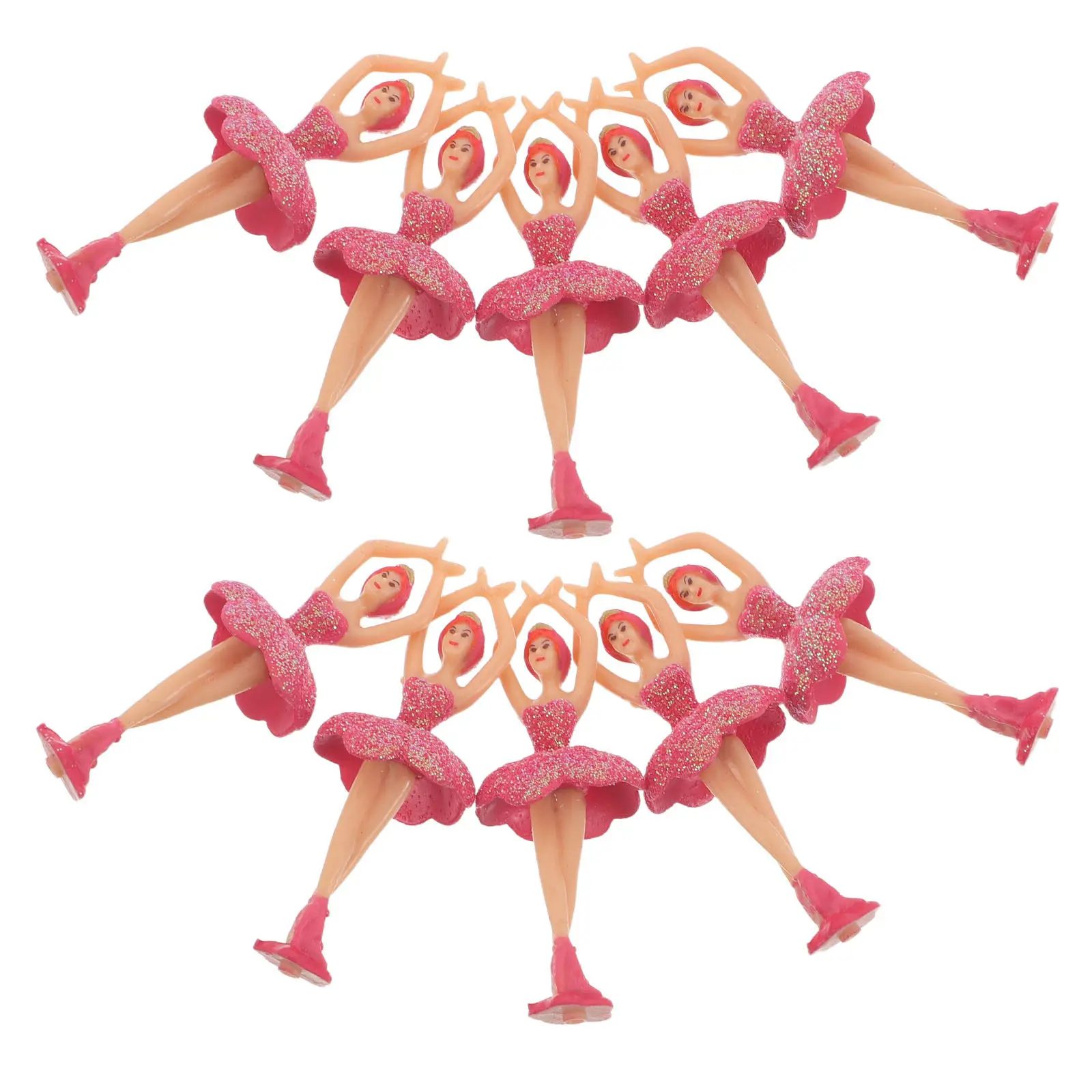 

Набор из 10 вращающихся музыкальных фигурок балерин: очаровательные миниатюрные статуэтки для декора дома, офиса, детской комнаты и вечеринок