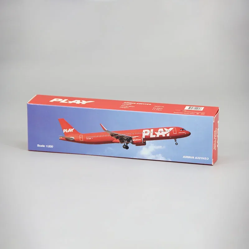 

New 1:200 Scale A321NEO Flyplay Iceland Play Air Airlines Airplane Model Toys Aircraft Plane Assembly Collection Display