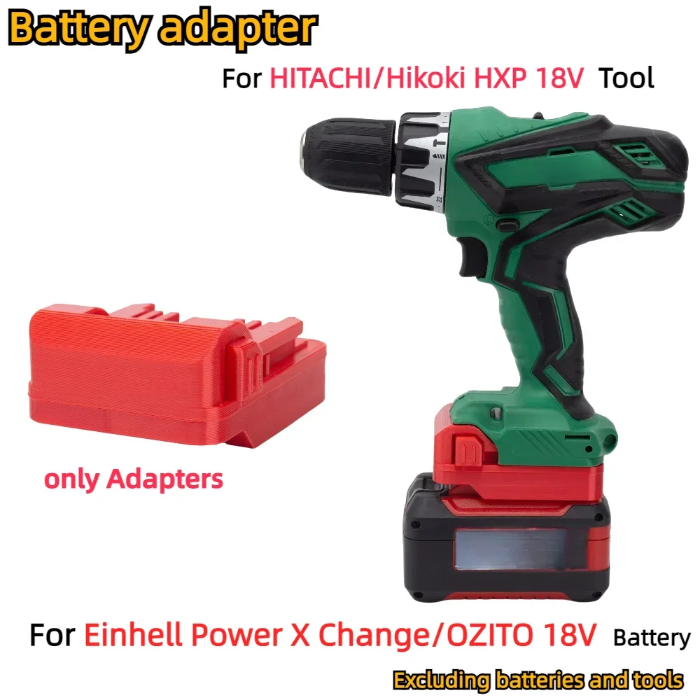 For Einhell Power X Change/OZITO 18V Li-ion Battery Adapter TO for HITACHI/Hikoki HXP 18V Cordless Power Dril Tool Converter