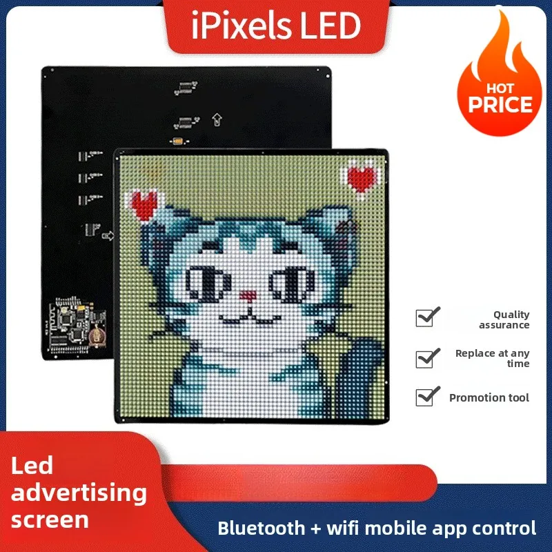 

Полноцветный светодиодный экран, WIFI, рюкзак, коробка на вынос, рекламный экран, Emoji, Bluetooth, пиксельный экран для подарков на день рождения