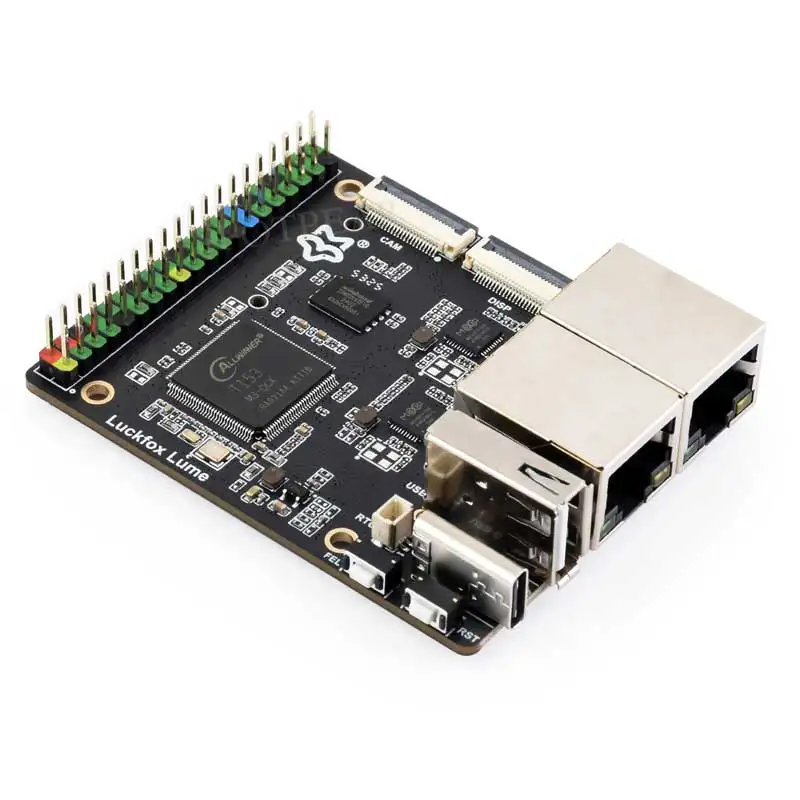 Luckfox Lume Allwinner T153 High-Performance Linux Development Board 128MB DDR3 Dual Gigabit Ethernet Ports