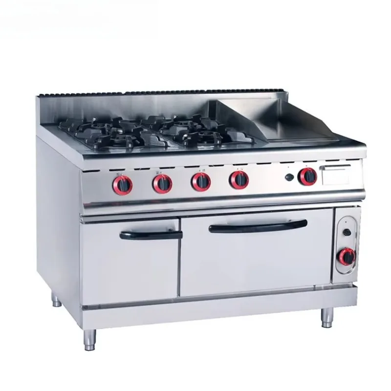 Commercial Combination Oven Grill Fryer Griddle Gas Cooker OEM ODM China Supplier for Restaurant Kitchen Equipment Custom