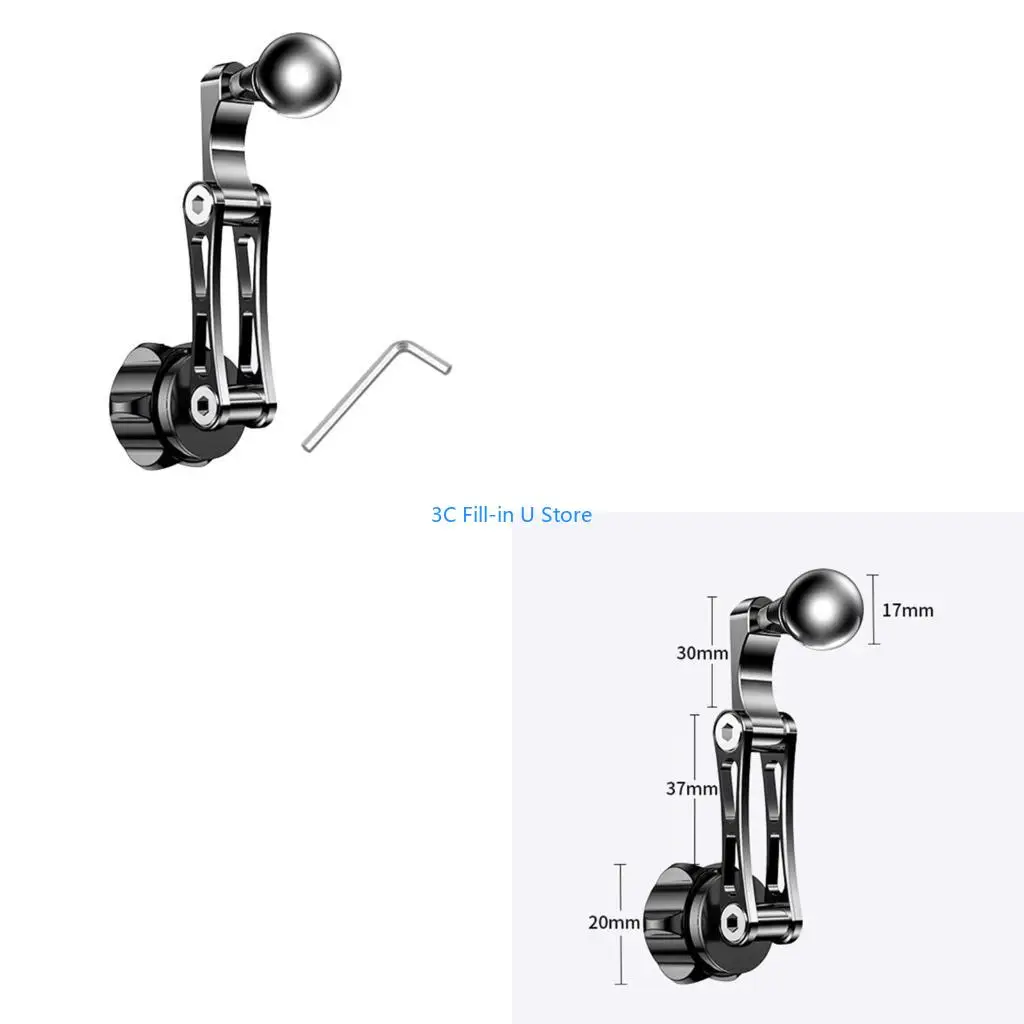

G8TA Регулируемый удлинитель шарового шарнира, удлинители для крепления карты, алюминиевый стержень для автомобильной стойки, и