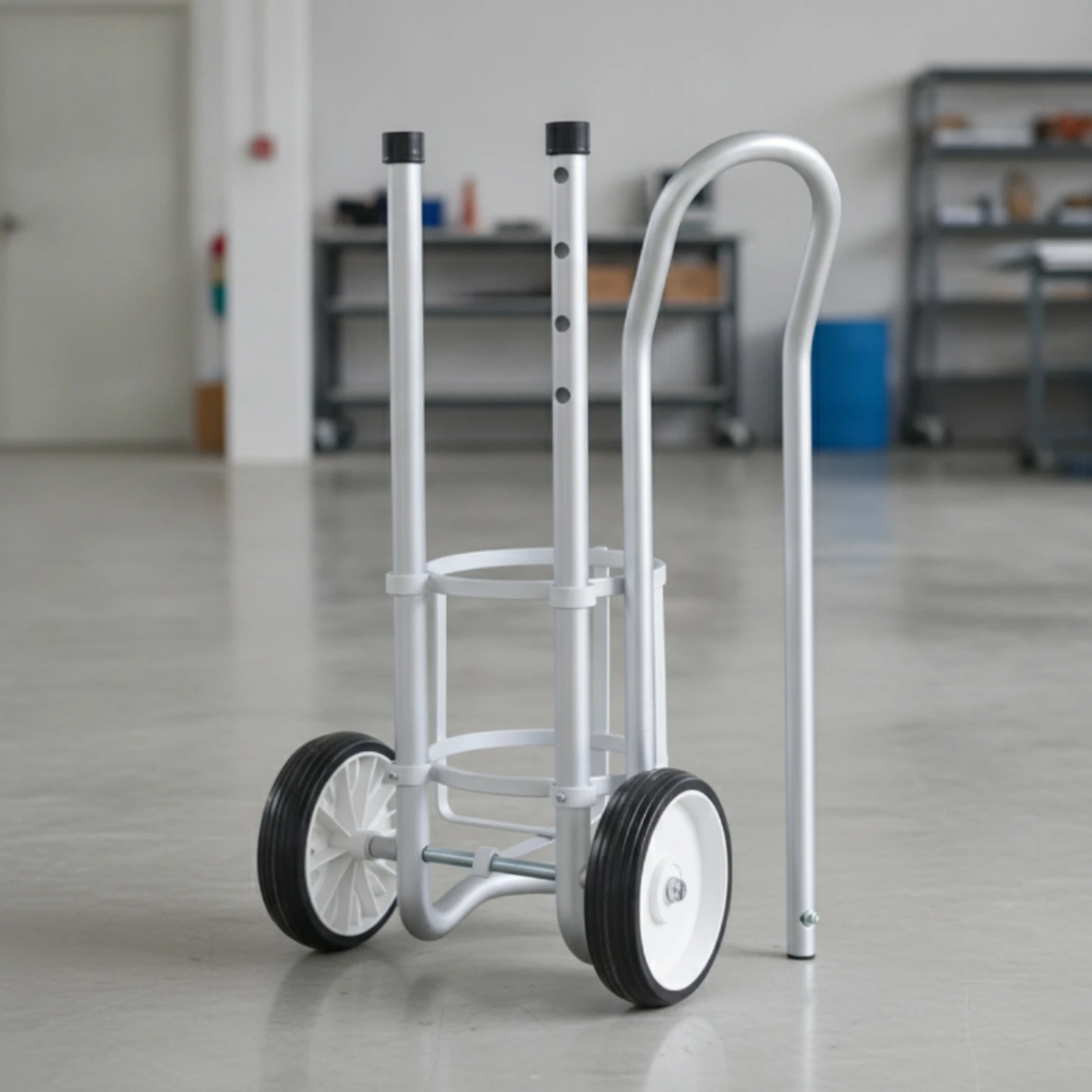 Gas Cylinder Hand Truck Two Wheel Gas Cylinder Cart Gas Bottle Cart Compact Stable for Welders, Industrial Workshop