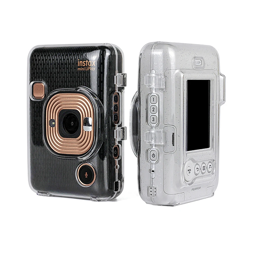 For Fujifilm Instax mini Liplay Case Transparent Crystal PVC Protective Case Protector Instant Camera Storage Bag Cover